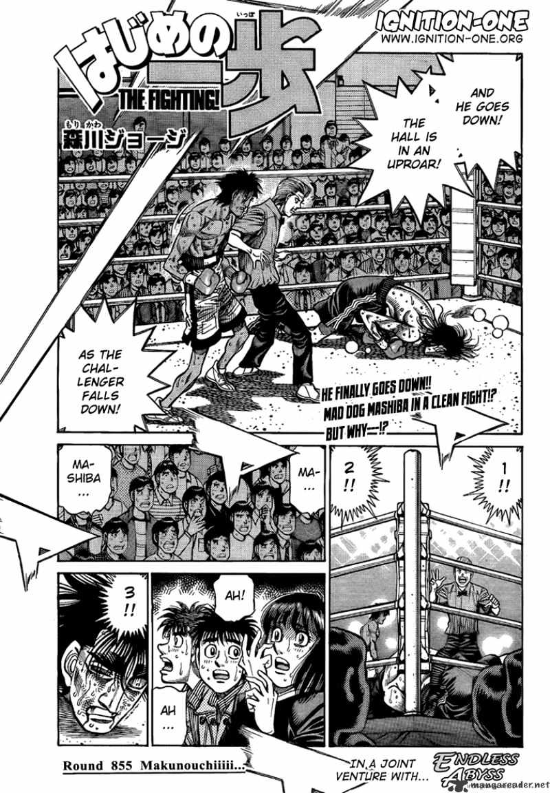 Hajime no Ippo: Fighting Spirit, Chapter 855 image 01